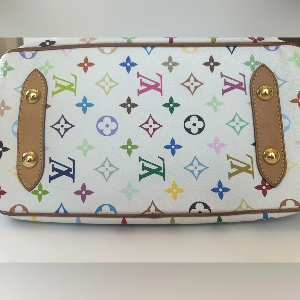 Vintage Louis Vuitton White Murakami Rita Bag - Limited Edition